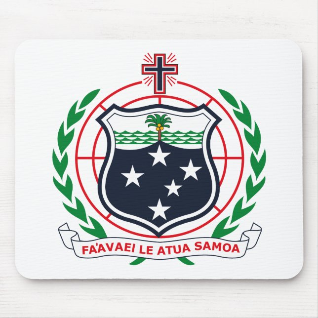 West Samoa Coat of Arms Mousepad (Front)