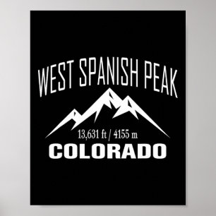 West Spanish Peak Colorado Climbing Summit Club Ou Poster