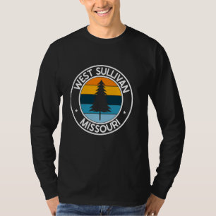 West Sullivan Missouri MO USA City Pride Retro Sun T-Shirt