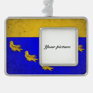 West Sussex Silver Plated Framed Ornament