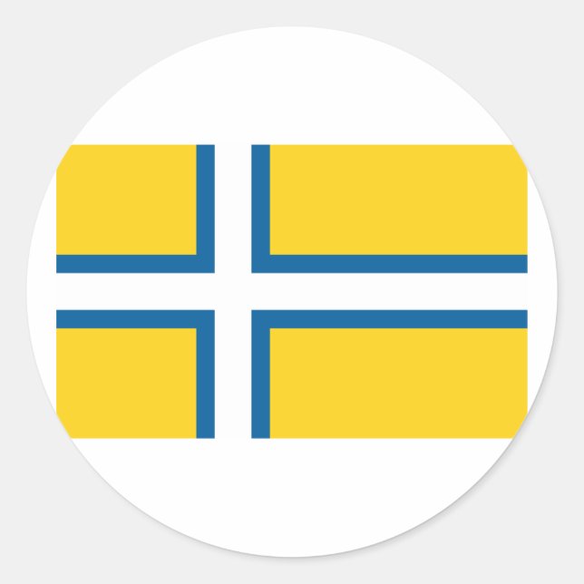 West Sweden, Sweden Classic Round Sticker (Front)