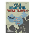 West Taiwan Map Poster 18" x 24"