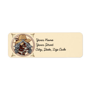 West Texas Cowboy address Labels