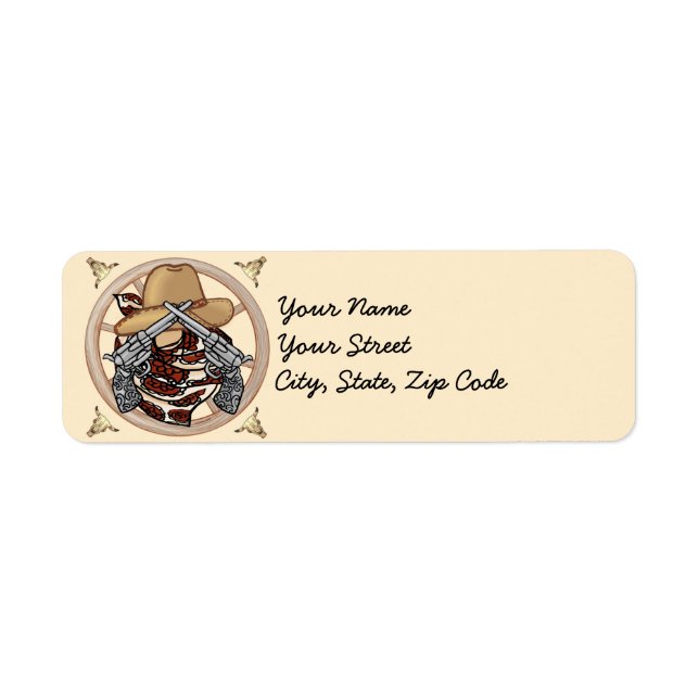 West Texas Cowboy address Labels (Front)
