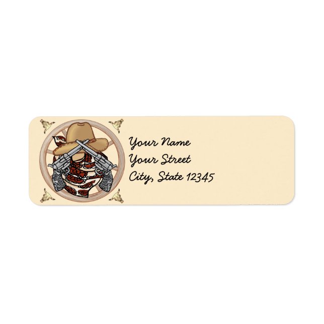 West Texas Cowboy address Labels (Front)