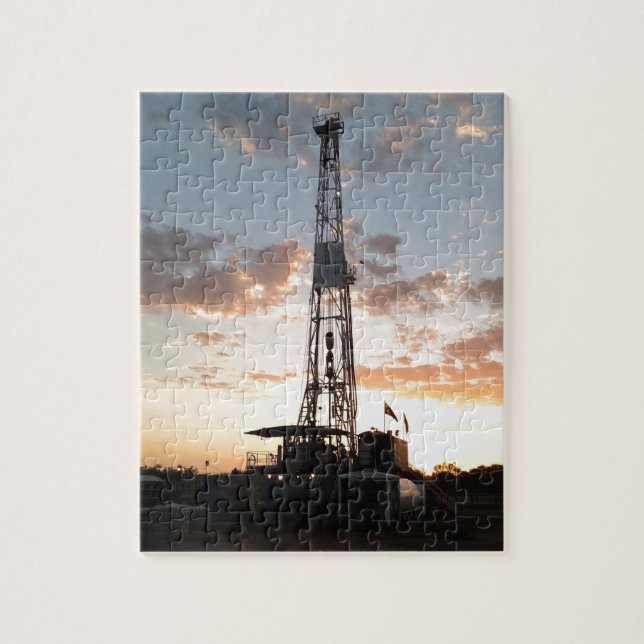 West Texas Drilling Rig Jigsaw Puzzle (Vertical)
