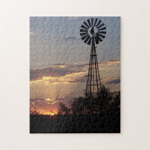 West Texas Windmill Jigsaw Puzzle