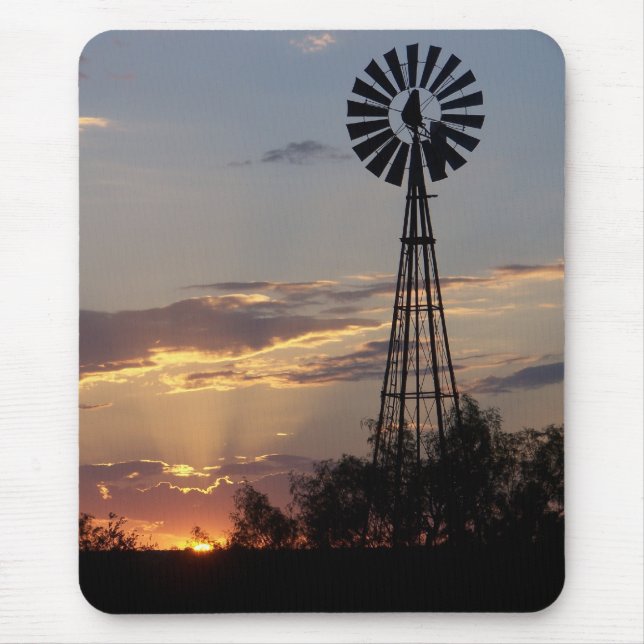 West Texas Windmill Mouse Mat (Front)