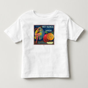 West Valencia Apple Crate LabelWatsonville, CA Toddler T-Shirt