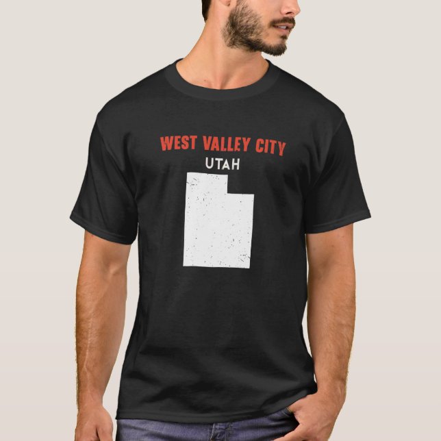 West Valley City Utah USA State America Travel Uta T-Shirt (Front)