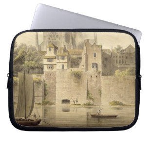 West View of Worcester Cathedral, 1798 (w/c on pap Laptop Sleeve