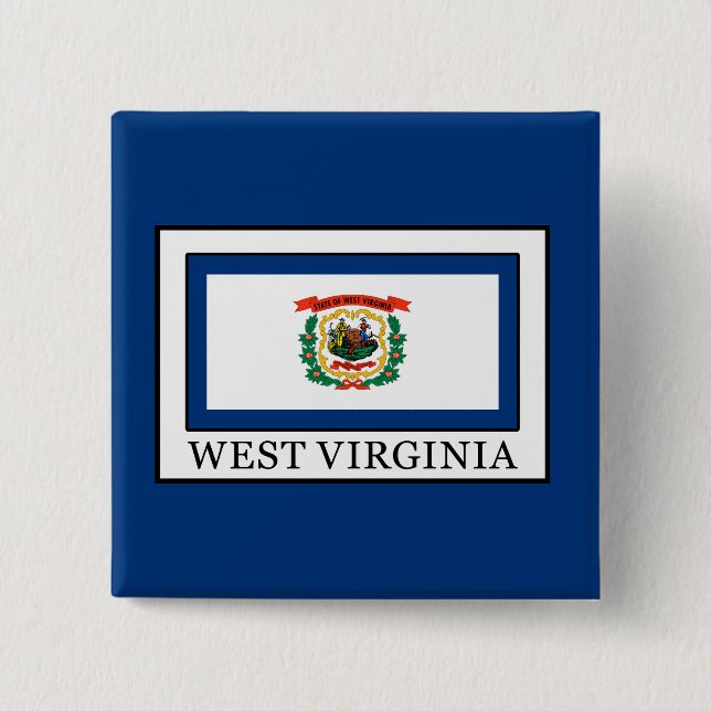 West Virginia 15 Cm Square Badge (Front)