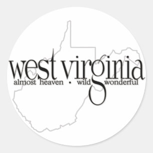 West Virginia_AHWW-lite Classic Round Sticker