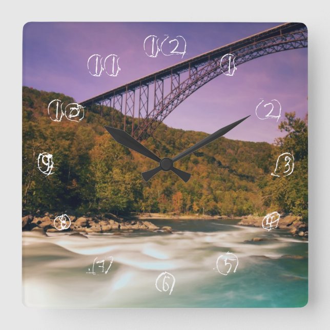 West Virginia, Babcock State Park Square Wall Clock (Front)