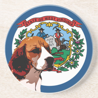 West Virginia Beagle Coaster