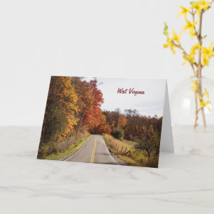 West Virginia beautiful autumn colours Card