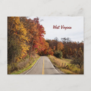 West Virginia beautiful autumn colours Postcard