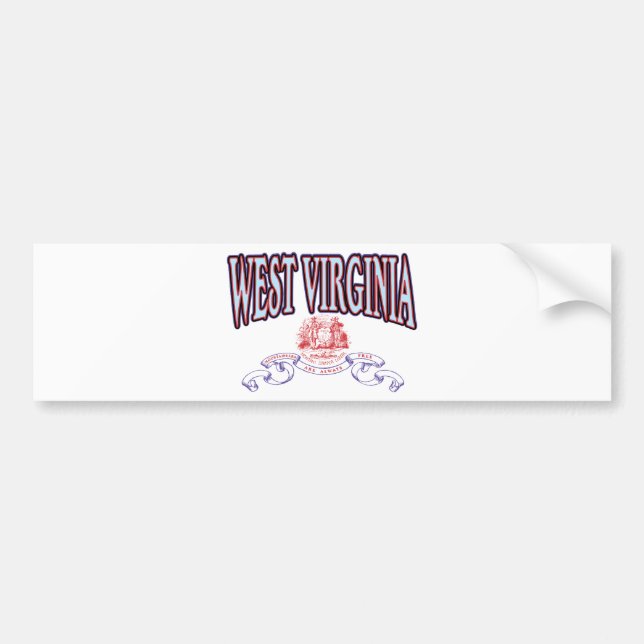 West Virginia Bumper Sticker (Front)