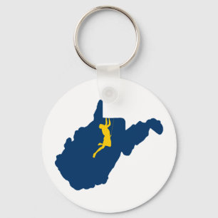 West Virginia Climbing Key Ring