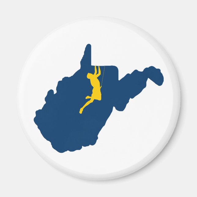 West Virginia Climbing Magnet (Front)