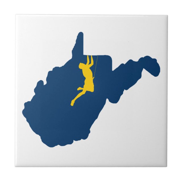 West Virginia Climbing Tile (Front)
