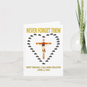 WEST VIRGINIA COAL MINE DISASTER HOLIDAY CARD