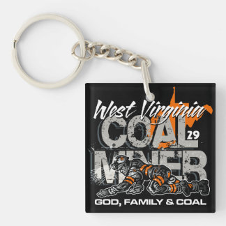 WEST VIRGINIA COAL MINER KEY RING