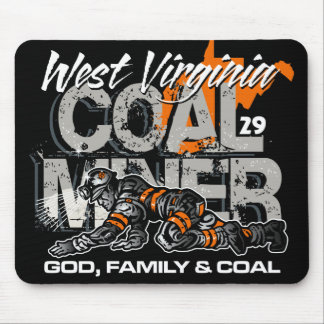 WEST VIRGINIA COAL MINER MOUSE MAT