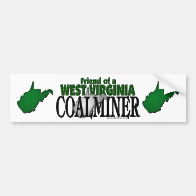 West Virginia Coalminer Bumper Sticker (Front)