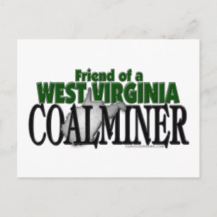West Virginia Coalminer Postcard