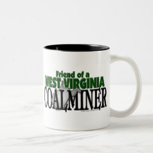 West Virginia Coalminer Two-Tone Coffee Mug