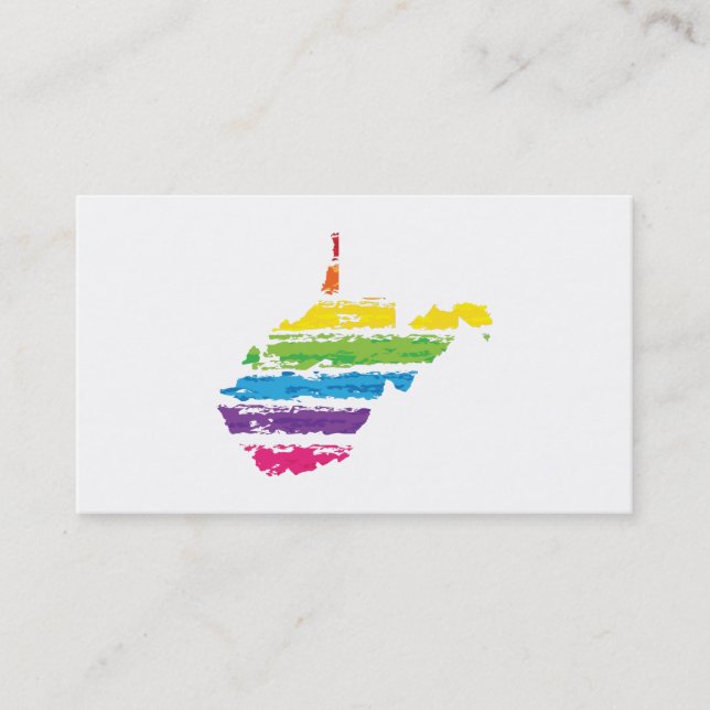 west virginia colour strokes business card (Front)