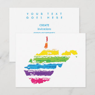 west virginia colour strokes invitation