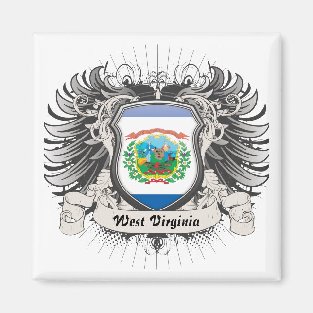 West Virginia Crest Magnet (Front)
