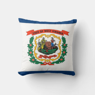 West Virginia Flag American MoJo Pillow
