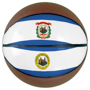 West Virginia flag Basketball