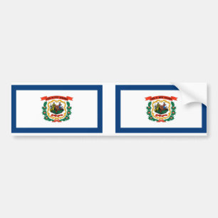 West Virginia flag Bumper Sticker