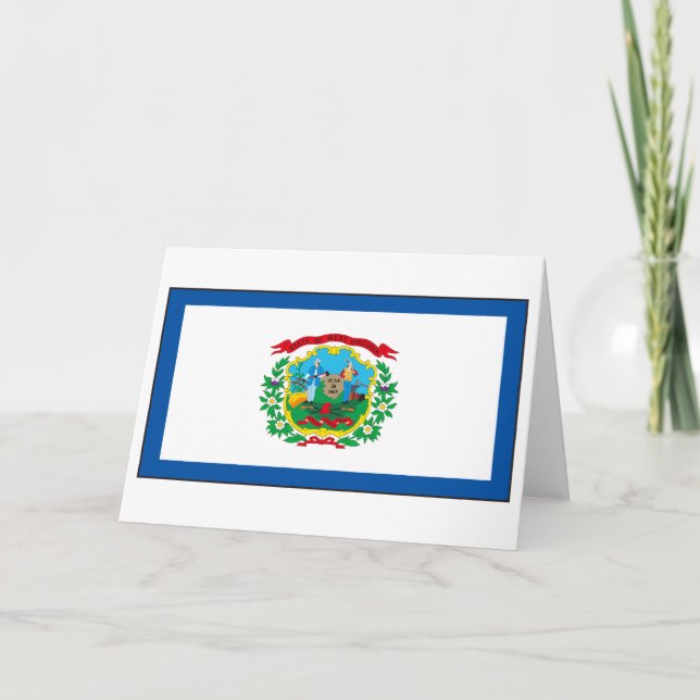 West Virginia Flag Card (Front)