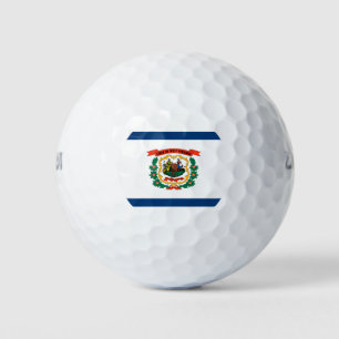 WEST VIRGINIA FLAG GOLF BALLS