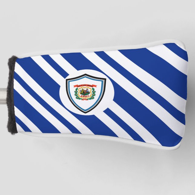 West Virginia flag Golf Head Cover (Front)