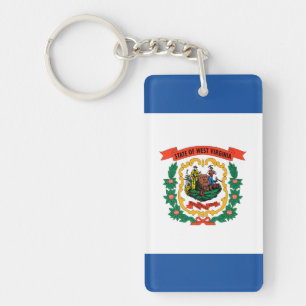 West Virginia flag Key Ring