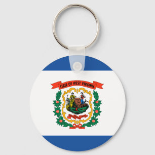 West Virginia flag Key Ring