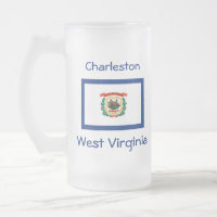 West Virginia Flag Map City Mug