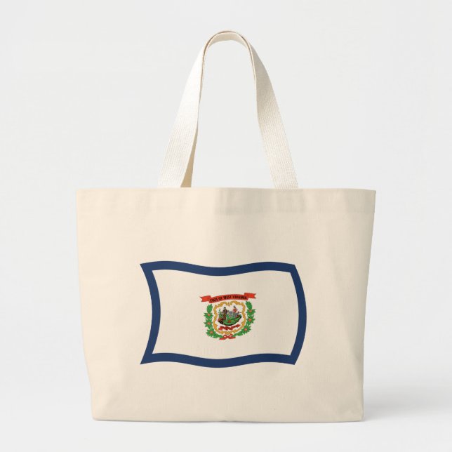 West Virginia Flag Tote Bag (Front)