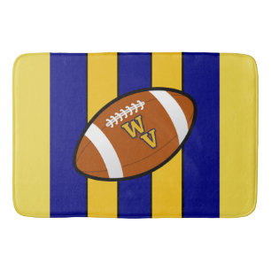 West Virginia Football Blue and Gold Pride Bath Mat