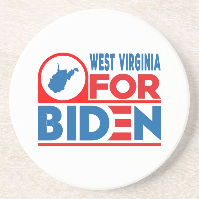 WEST VIRGINIA For Biden Coaster (Front)