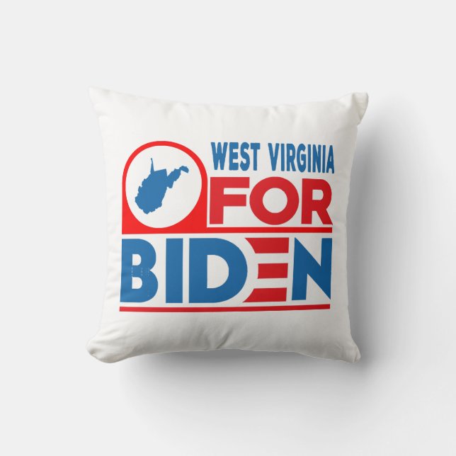WEST VIRGINIA For Biden Cushion (Front)