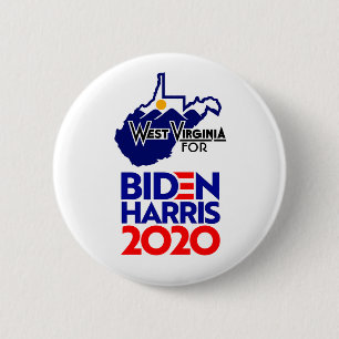 West Virginia for Biden Harris 2020 6 Cm Round Badge