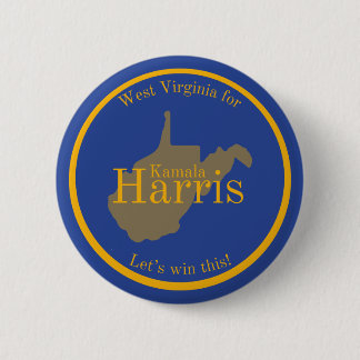 West Virginia for Kamala Harris button