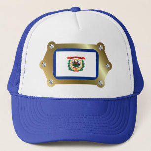 West Virginia framed Flag Hat